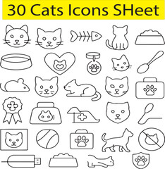Cats Icons SHeet