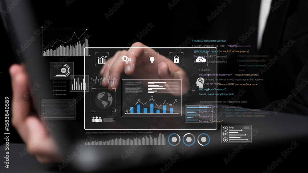 Poster data dashboard and analytics system supports business, analytics, and data insights through centrali
