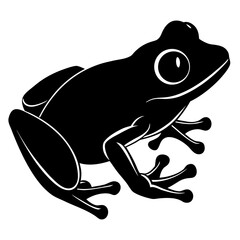 green tree frog closeup macro photography style