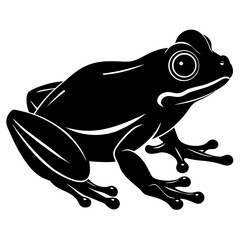 green tree frog closeup macro photography style