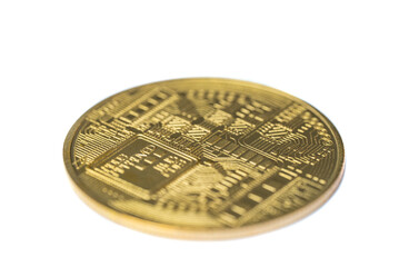 Bitcoin coin isolated