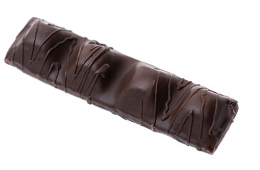 chocolate bar with nut isolated