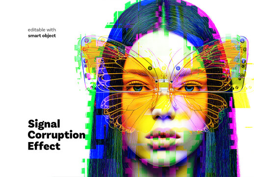 Signal Corruption Photo Effect