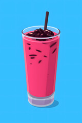 Illustration of a picture of Malaysian food, namely 'Air Bandung' Malaysia