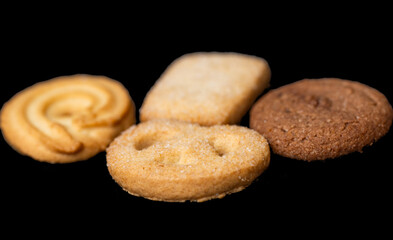 butter cookies isolated