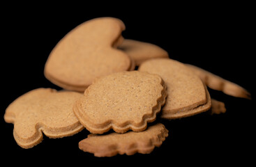 butter cookies isolated