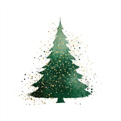 A stylized Christmas tree