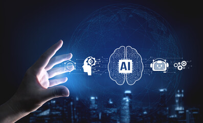 AI assistant with LLM, big data, machine learning, and generative AI powers prompt engineering and...