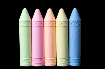 multi-colored crayons