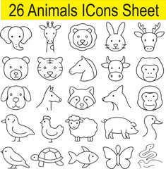 Animals Icons Sheet