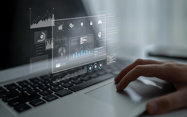 Data dashboard and analytics system supports business, analytics, and data insights through centralized charts, statistics, and monitoring interface Latch