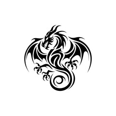 black dragon tattoo. black dragon vector illustration photo image wallpaper tattoo.