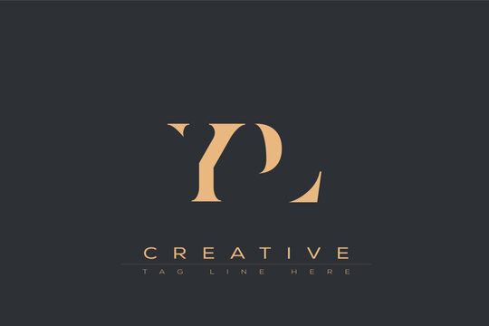 YPL abstract letter logo design. This logo is designed by three abstract letters.