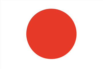 Vibrant Red Circle Symbol on Pure White Background &ndash; Minimalist Japanese Flag Inspired Icon, Geometric Shape, Simple Bold Design, Clean Isolated Vector, Transparent PNG for Modern Graphics