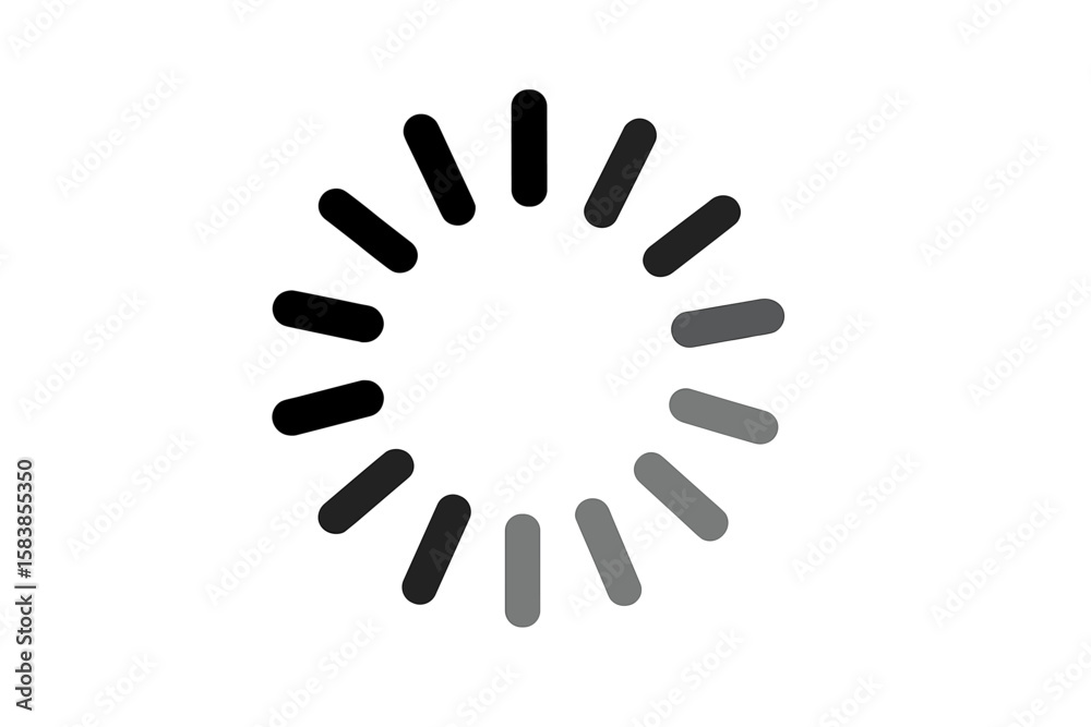 Poster minimalist circular loading spinner icon. simple buffer loader animation. vector progress indicator 