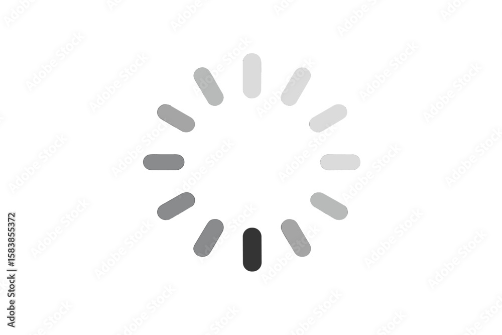 Poster minimalist circular loading spinner icon. simple buffer loader symbol for website, video, ui, app, a