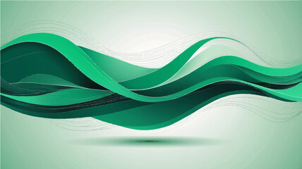 Abstract blue vector background with wavy lines and modern design elements