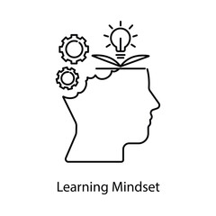 Learning Mindset Icon. Vector Design