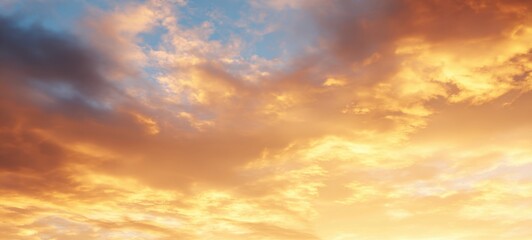 Fototapeta premium The breathtaking sunset casting vibrant colors across the serene sky.