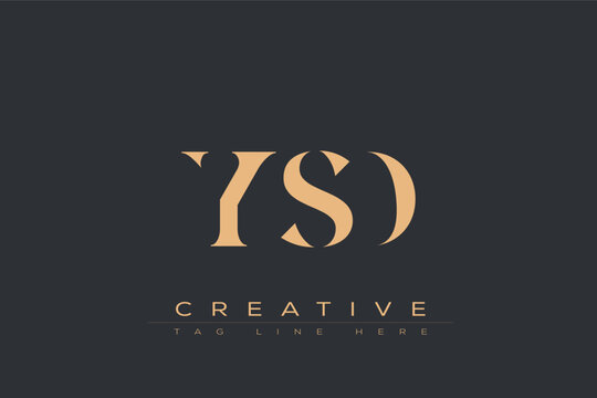 YSD abstract letter logo design. This logo is designed by three abstract letters.