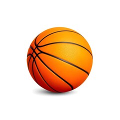 Fototapeta premium basketball ball isolated on white