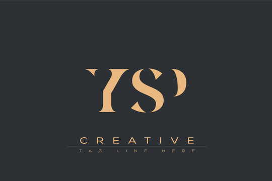 YSP abstract letter logo design. This logo is designed by three abstract letters.