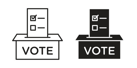 Referendum icon vector illustration on a transparent background.