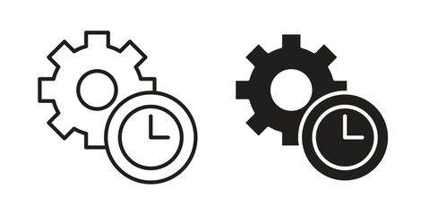 Productivity icon vector illustration on a transparent background.