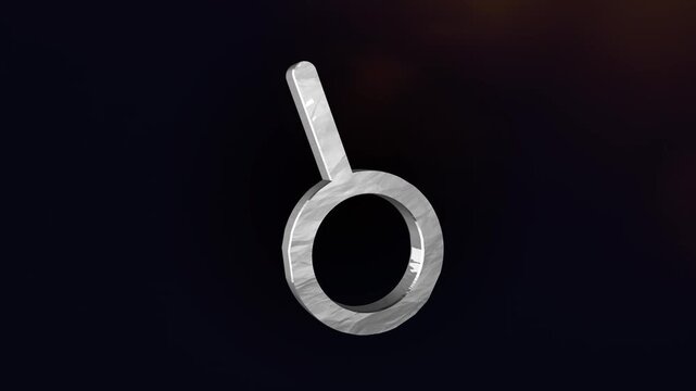 3d Render Of Neutrois Gender Symbol 3d Animation