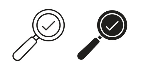 Investigate icon vector illustration on a transparent background.