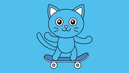 Obraz premium cat with a fish