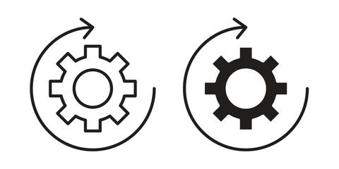 Implementation icon vector illustration on a transparent background.