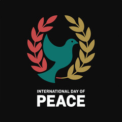 Naklejka premium Peace for All – Celebrating International Day of Peace with Unity and Harmony.