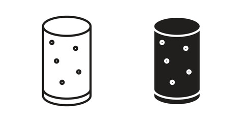 Cork wine icon vector illustration on a transparent background.