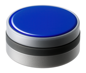 Circular plastic Ludo piece with a smooth surface for family board games