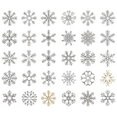 Set of perfect for winter-themed projects.