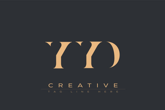 YYD abstract letter logo design. This logo is designed by three abstract letters.