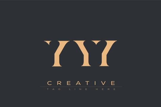 YYY abstract letter logo design. This logo is designed by three abstract letters.