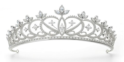 Exquisite Diamond Tiara Showcasing Ornate Designs and Sparkling Gemstones for Regal Appearance