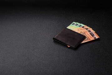 Paper money, euro notes, cash for savings and investments. Euro paper cash