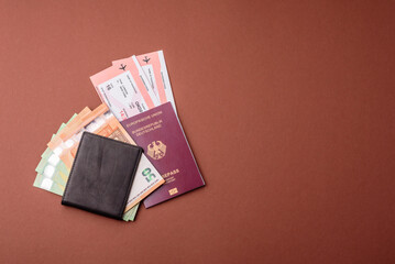 German passport, German document for travelling, border crossing