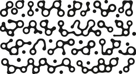 Abstract Shapes Interconnected Graphic Design Element