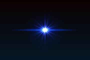 Intense central glow with symmetrical rays and soft edges. Bright light flash for lens effects or glowing transitions.