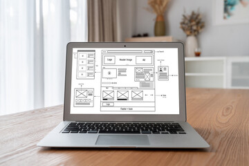Website design software provide modish template for online retail business and e-commerce