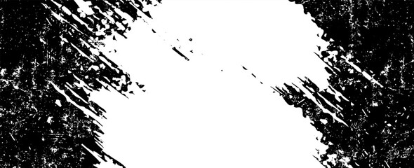 Black and white grunge. Distress overlay texture. Abstract surface dust and rough dirty wall background concept. Worn, torn, weathered effect. Vector illustration, eps 10