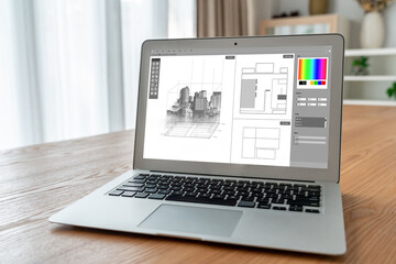 Architectural design modish software application for architect business and professional designer