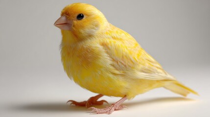 Yellow canary in profile