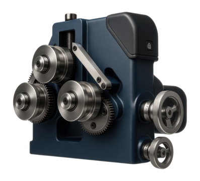 Electric three-roll profile bender with a gear-driven mechanism and adjustable pressure settings for pipe manufacturing facilities