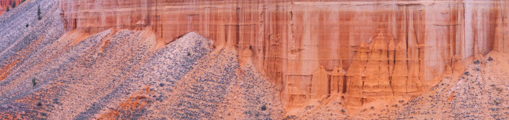 Erosion formations in the Red Canyon of Teruel. Teruel Region. Teruel Province, Aragon, Spain, Europe
