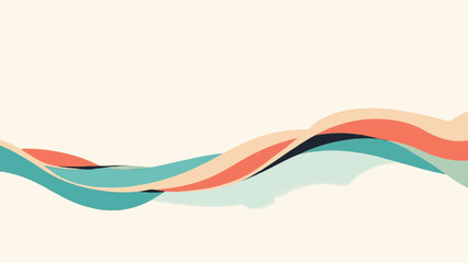 Abstract Wavy Design. Colorful wavy pattern background. Vector illustration.
